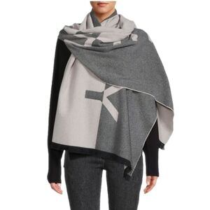 GIVENCHY Jacquard Logo Cashmere Blend Scarf, Retail $950